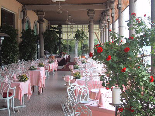 Veranda of the restaurant